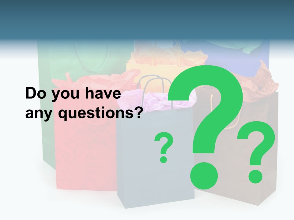 Shopping Bags PowerPoint Template