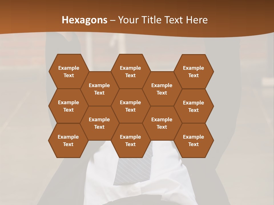 Vertically Framed Shot Of An Athletic, Young Businessman Bench Pressing Weights In A Gym PowerPoint Template