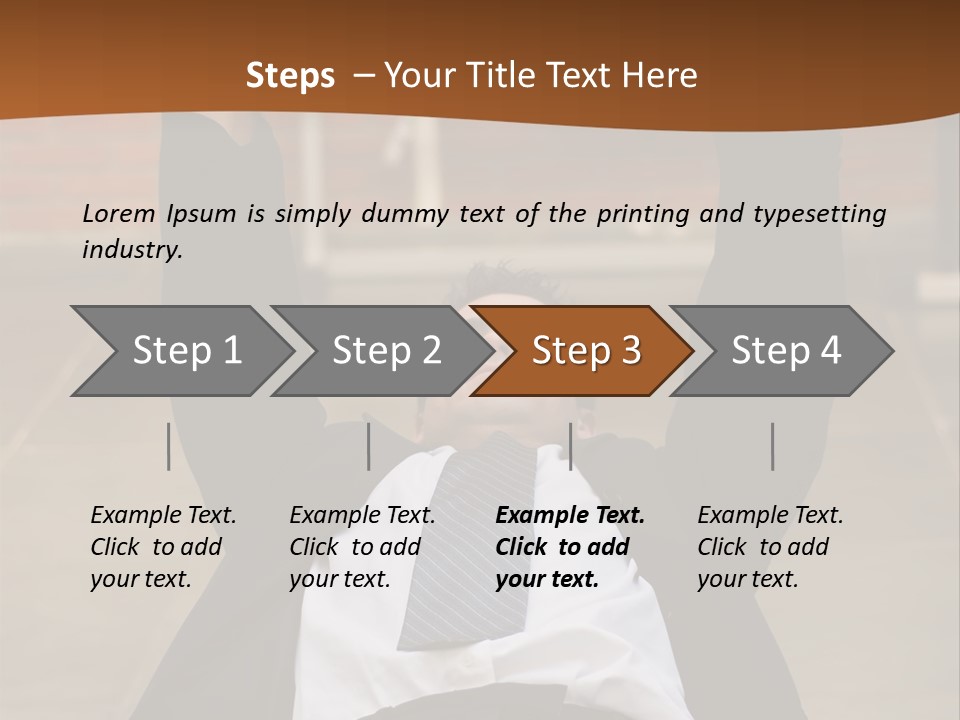 Vertically Framed Shot Of An Athletic, Young Businessman Bench Pressing Weights In A Gym PowerPoint Template