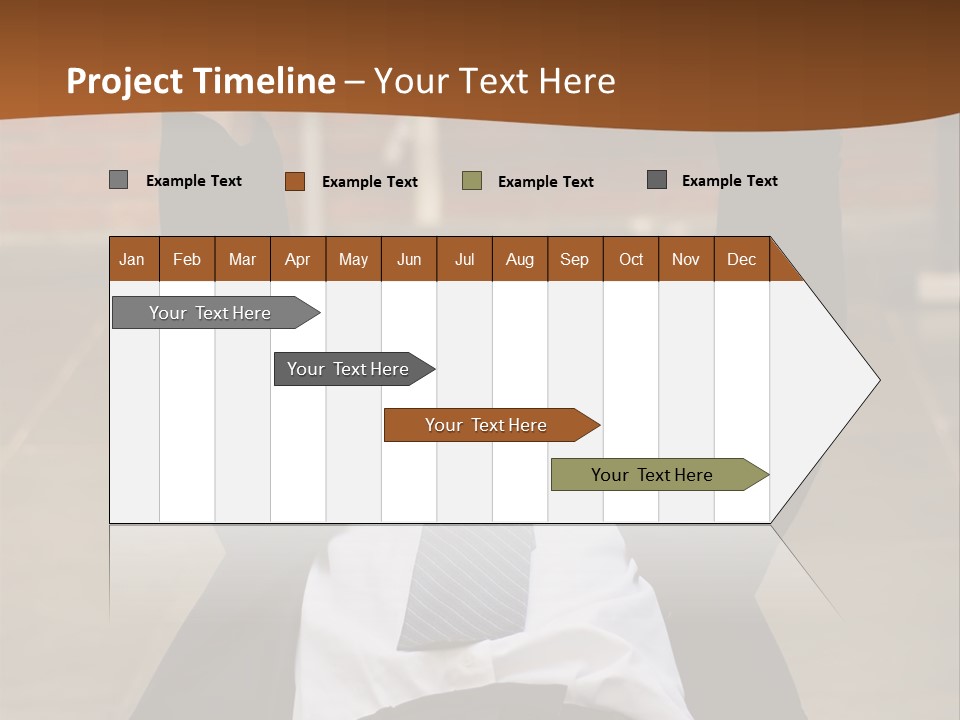 Vertically Framed Shot Of An Athletic, Young Businessman Bench Pressing Weights In A Gym PowerPoint Template