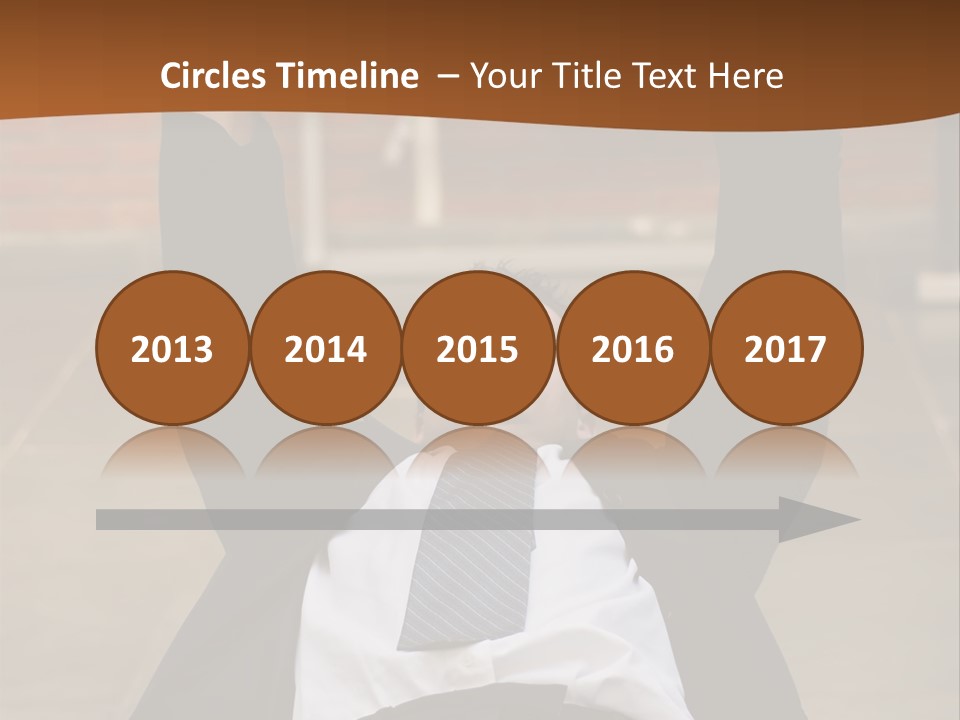 Vertically Framed Shot Of An Athletic, Young Businessman Bench Pressing Weights In A Gym PowerPoint Template