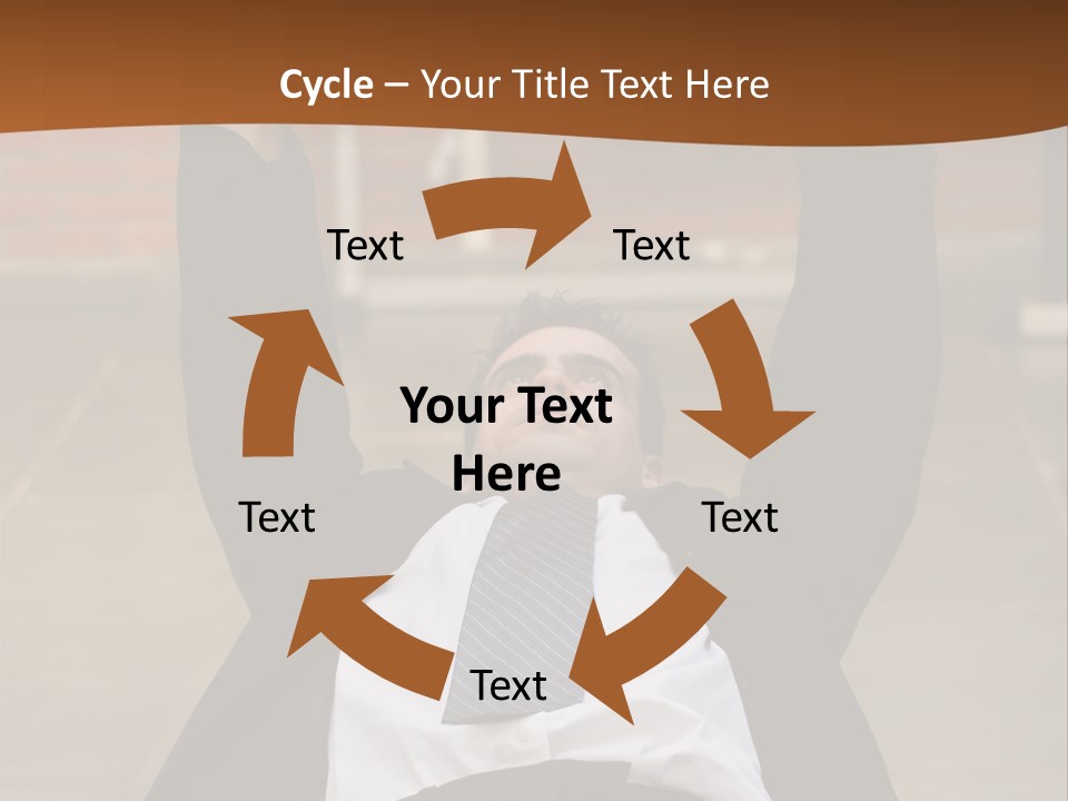 Vertically Framed Shot Of An Athletic, Young Businessman Bench Pressing Weights In A Gym PowerPoint Template