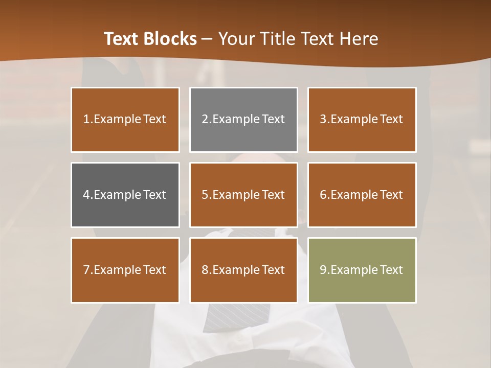 Vertically Framed Shot Of An Athletic, Young Businessman Bench Pressing Weights In A Gym PowerPoint Template