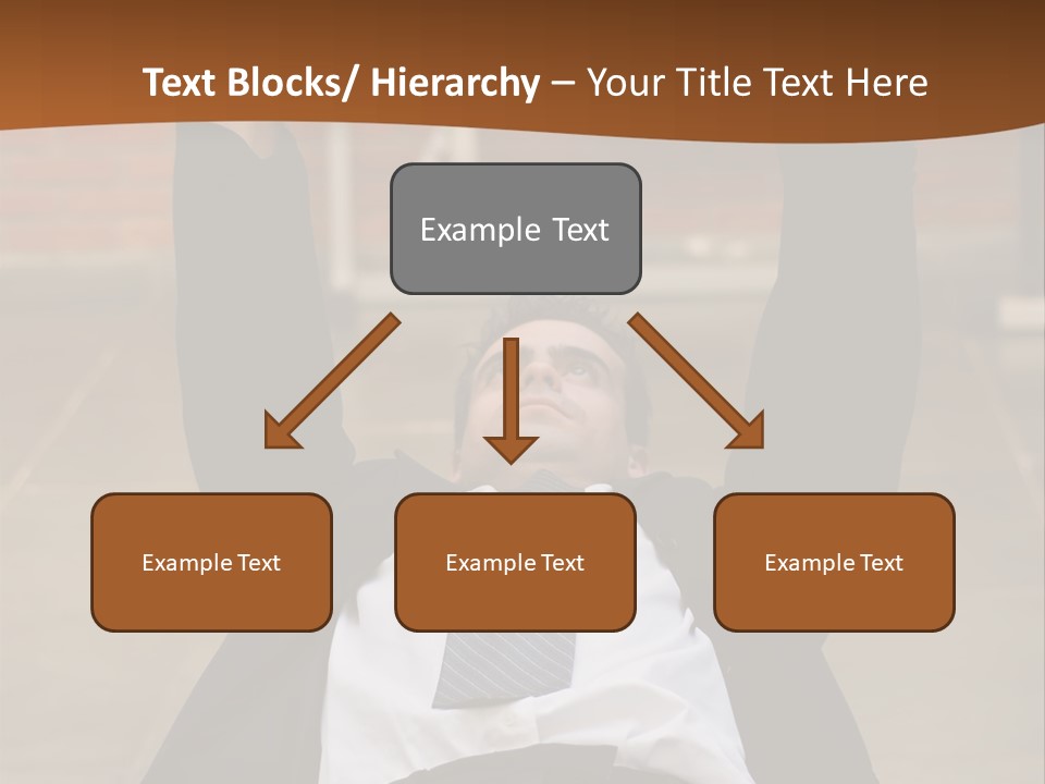 Vertically Framed Shot Of An Athletic, Young Businessman Bench Pressing Weights In A Gym PowerPoint Template