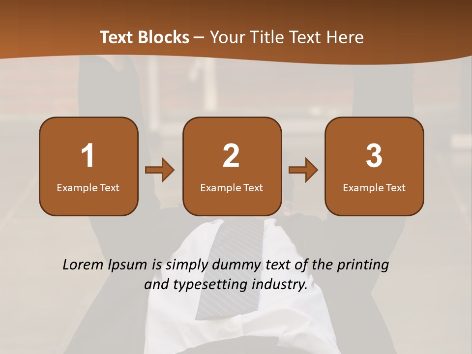 Vertically Framed Shot Of An Athletic, Young Businessman Bench Pressing Weights In A Gym PowerPoint Template