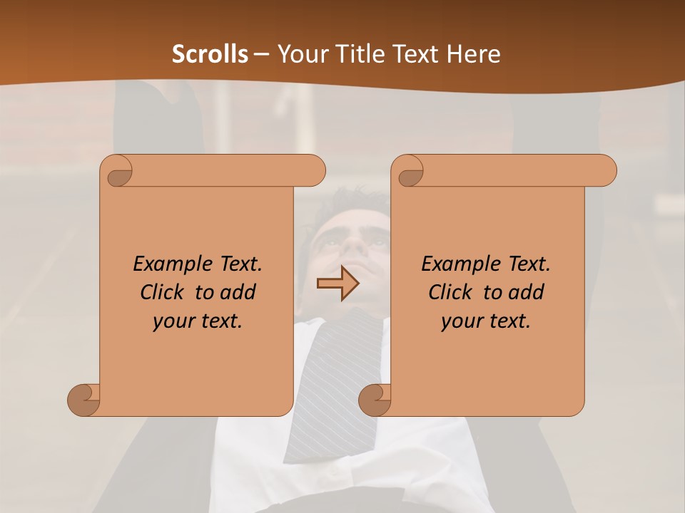 Vertically Framed Shot Of An Athletic, Young Businessman Bench Pressing Weights In A Gym PowerPoint Template