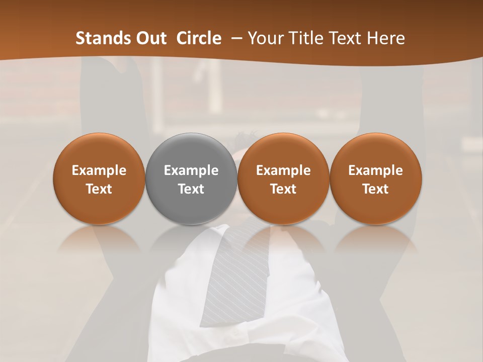 Vertically Framed Shot Of An Athletic, Young Businessman Bench Pressing Weights In A Gym PowerPoint Template