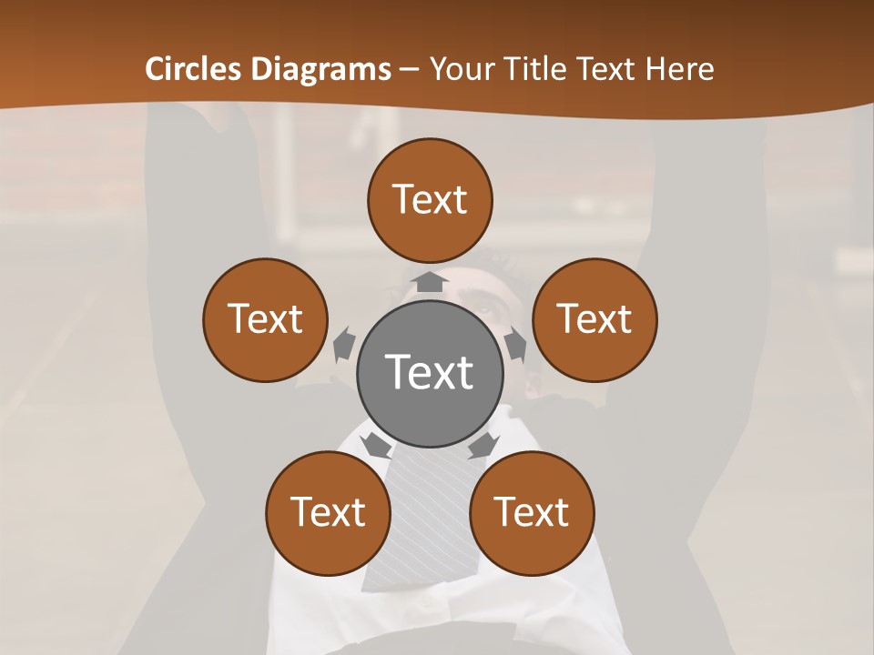 Vertically Framed Shot Of An Athletic, Young Businessman Bench Pressing Weights In A Gym PowerPoint Template