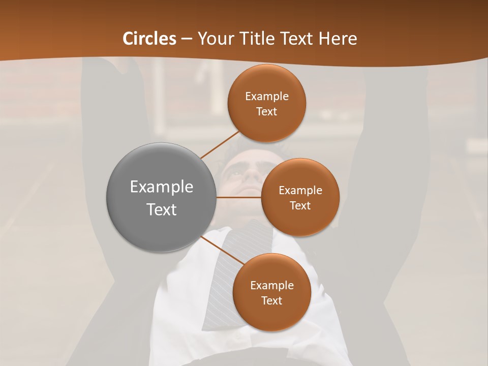 Vertically Framed Shot Of An Athletic, Young Businessman Bench Pressing Weights In A Gym PowerPoint Template