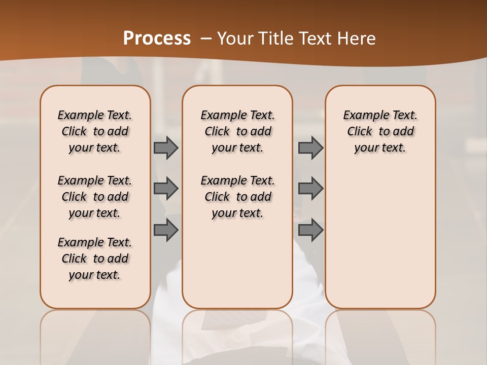 Vertically Framed Shot Of An Athletic, Young Businessman Bench Pressing Weights In A Gym PowerPoint Template