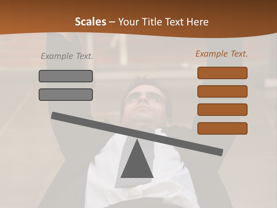 Vertically Framed Shot Of An Athletic, Young Businessman Bench Pressing Weights In A Gym PowerPoint Template