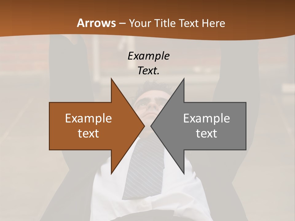 Vertically Framed Shot Of An Athletic, Young Businessman Bench Pressing Weights In A Gym PowerPoint Template