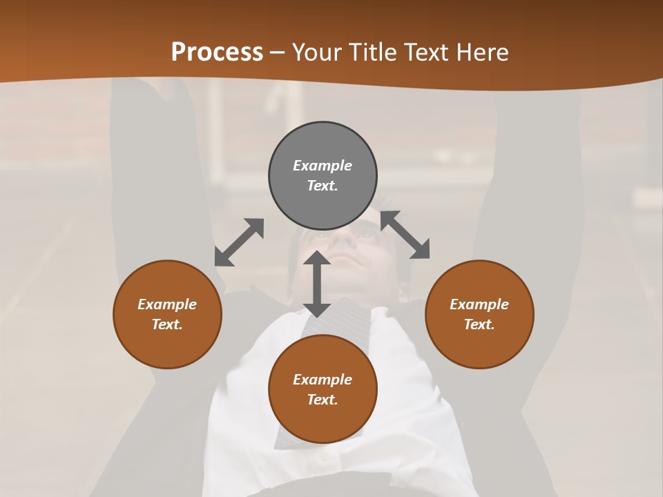 Vertically Framed Shot Of An Athletic, Young Businessman Bench Pressing Weights In A Gym PowerPoint Template