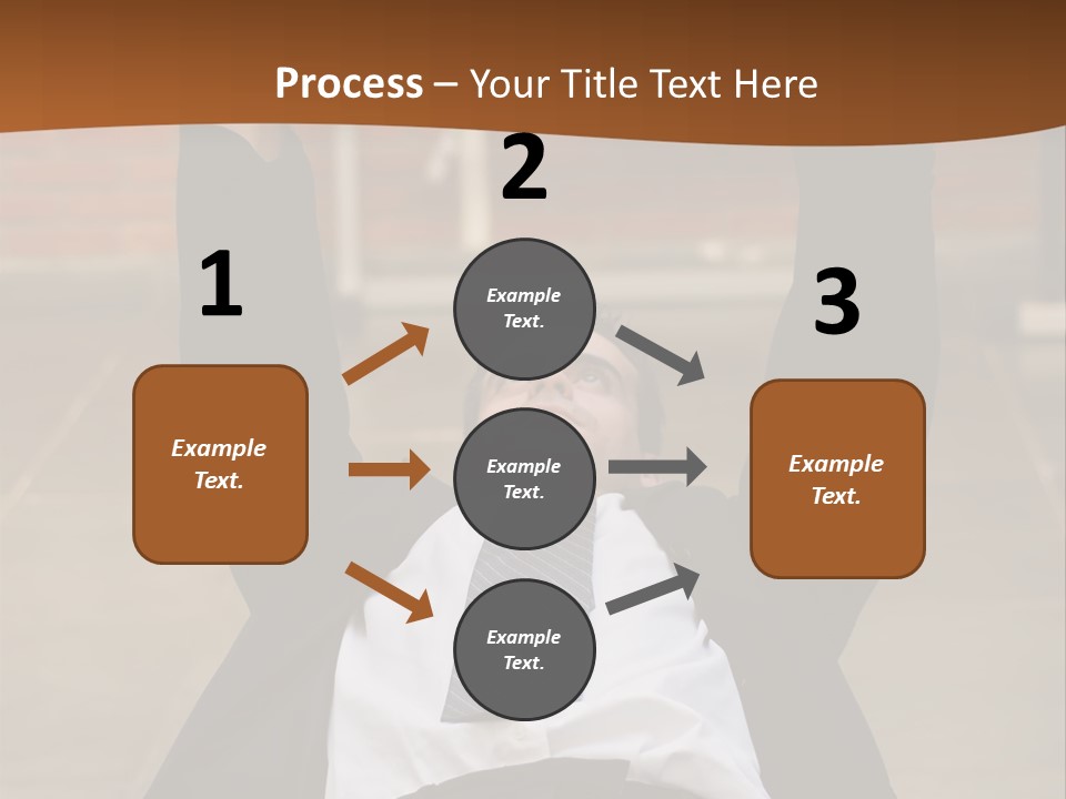Vertically Framed Shot Of An Athletic, Young Businessman Bench Pressing Weights In A Gym PowerPoint Template