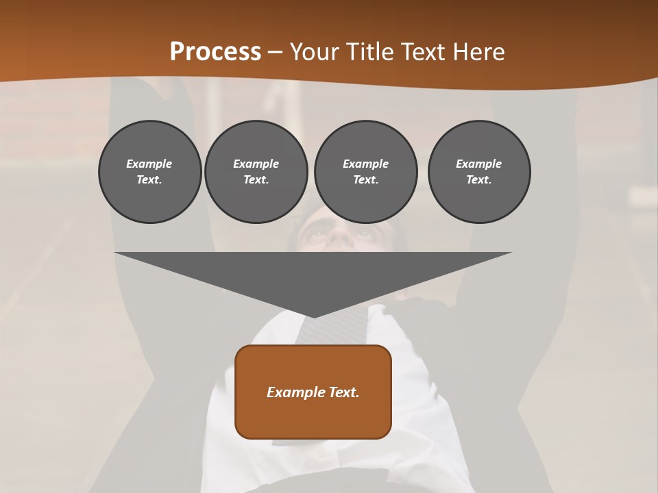 Vertically Framed Shot Of An Athletic, Young Businessman Bench Pressing Weights In A Gym PowerPoint Template