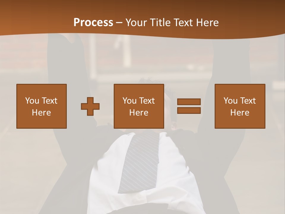 Vertically Framed Shot Of An Athletic, Young Businessman Bench Pressing Weights In A Gym PowerPoint Template