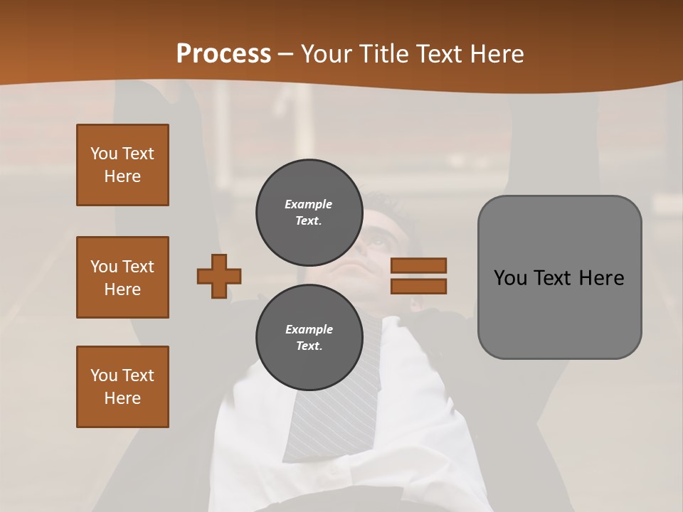 Vertically Framed Shot Of An Athletic, Young Businessman Bench Pressing Weights In A Gym PowerPoint Template