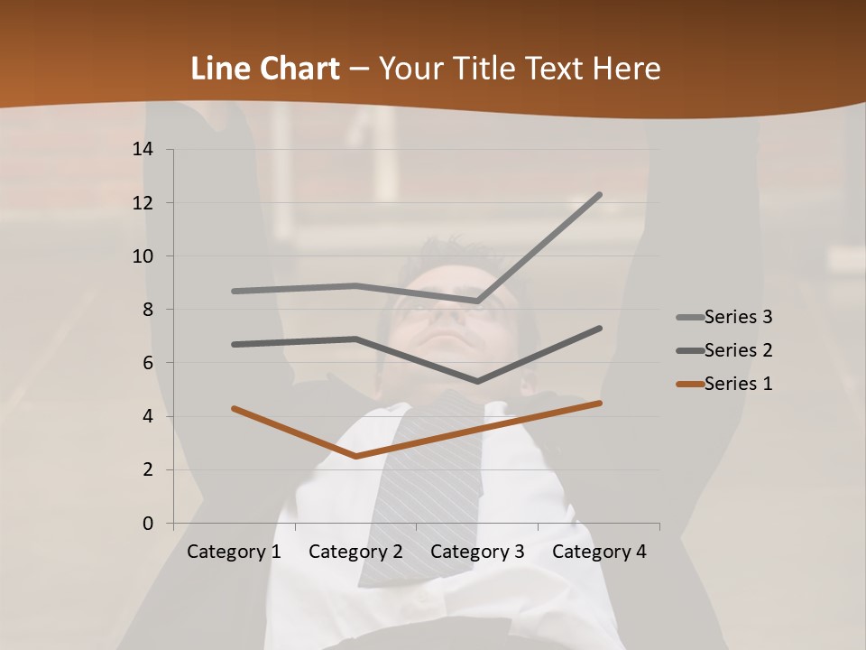 Vertically Framed Shot Of An Athletic, Young Businessman Bench Pressing Weights In A Gym PowerPoint Template
