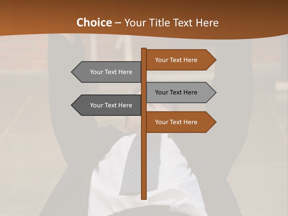 Vertically Framed Shot Of An Athletic, Young Businessman Bench Pressing Weights In A Gym PowerPoint Template