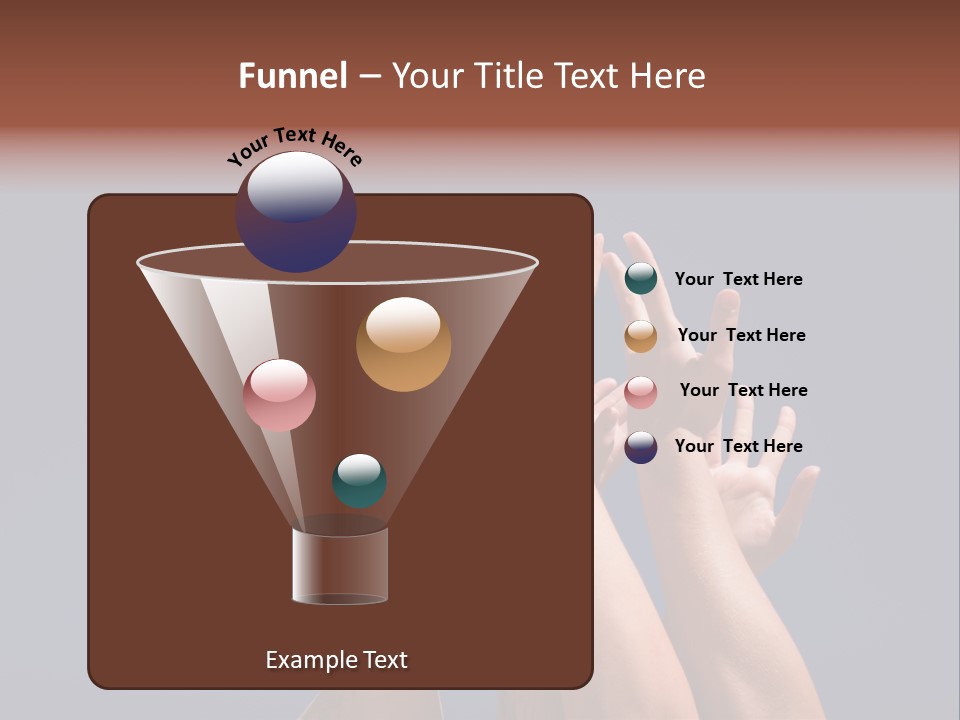 Group Of People Hands In The Air PowerPoint Template