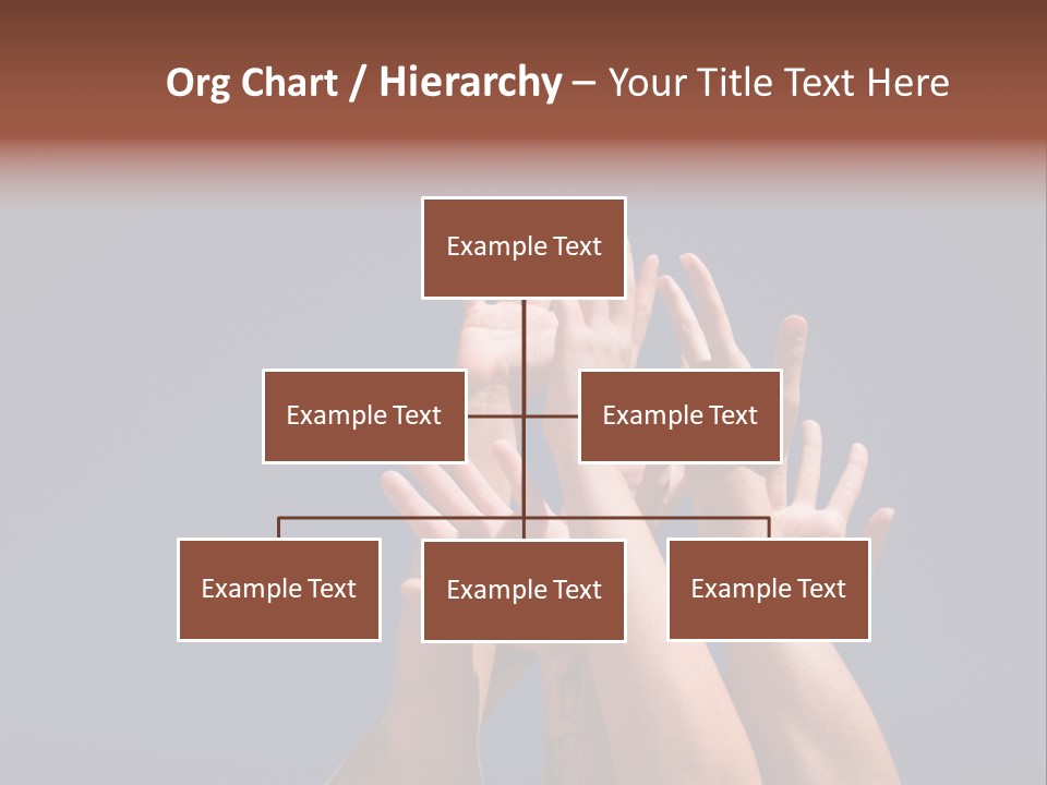 Group Of People Hands In The Air PowerPoint Template