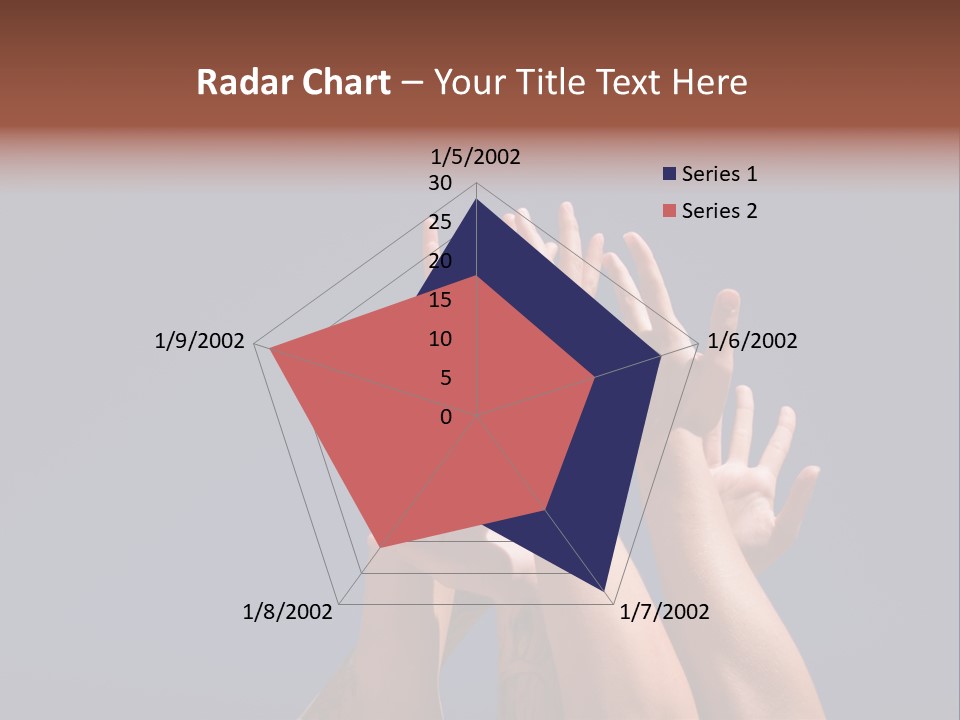 Group Of People Hands In The Air PowerPoint Template