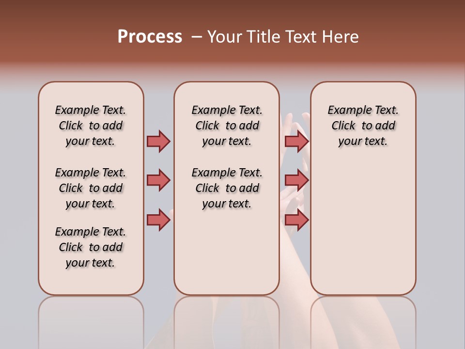 Group Of People Hands In The Air PowerPoint Template