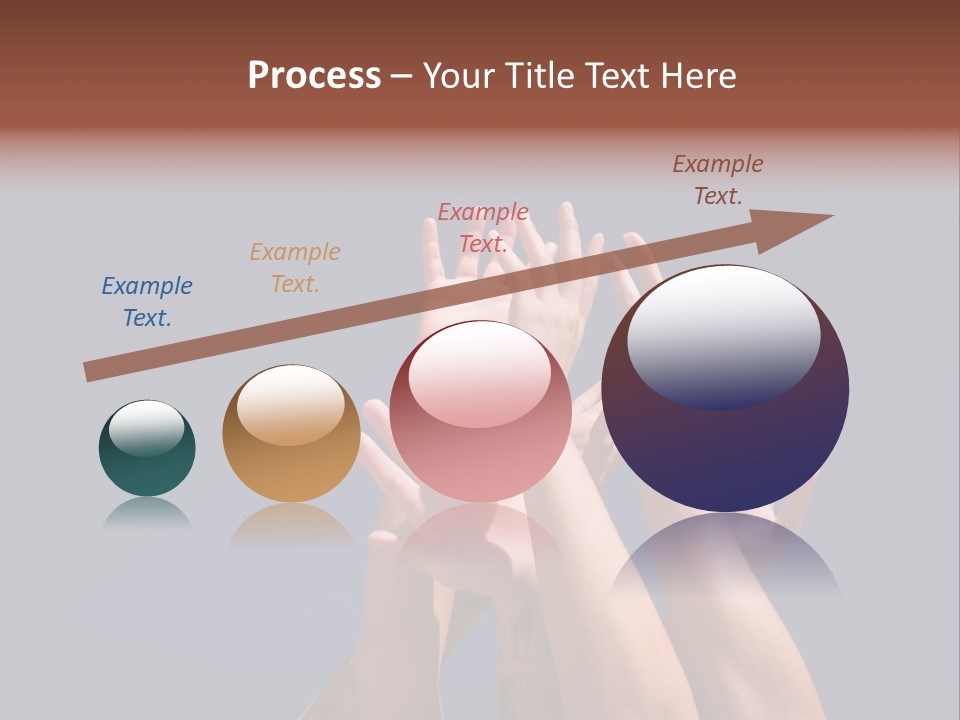 Group Of People Hands In The Air PowerPoint Template