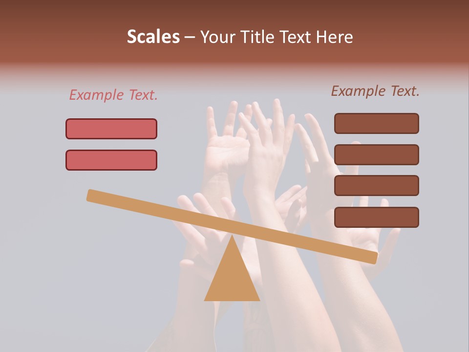 Group Of People Hands In The Air PowerPoint Template