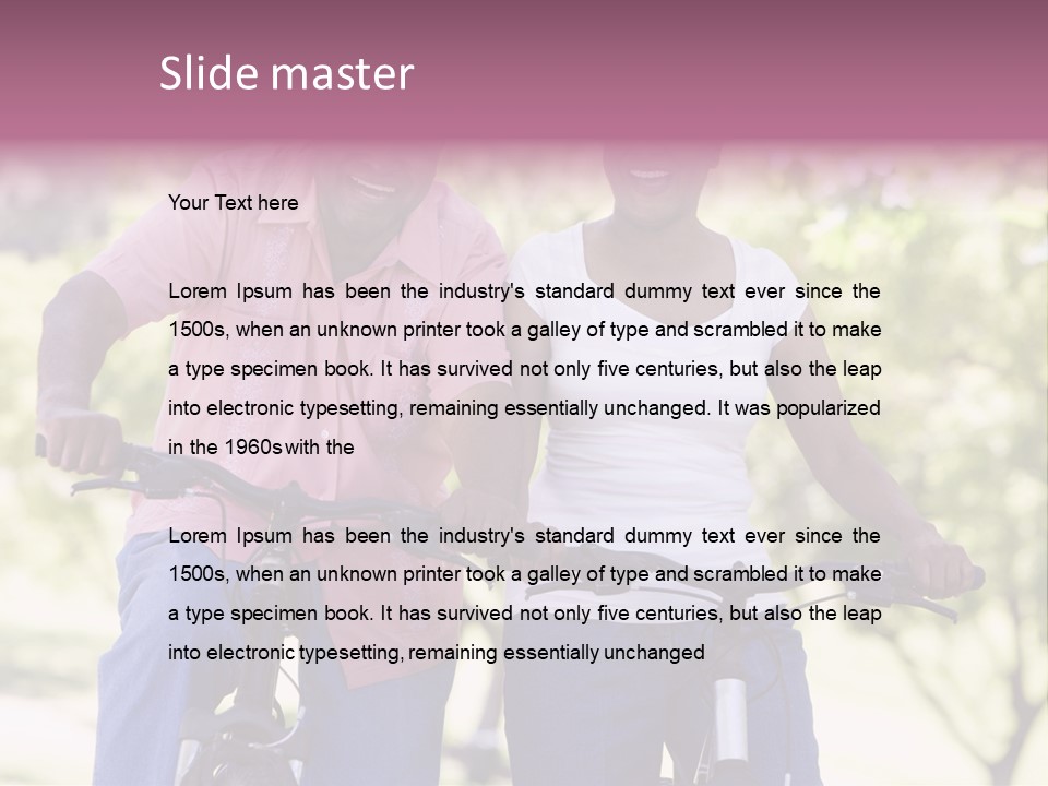 Senior Couple On Cycle Ride In Countryside PowerPoint Template