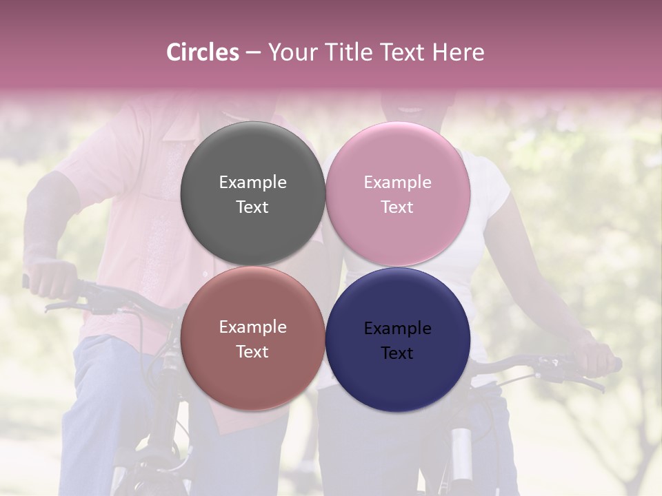 Senior Couple On Cycle Ride In Countryside PowerPoint Template