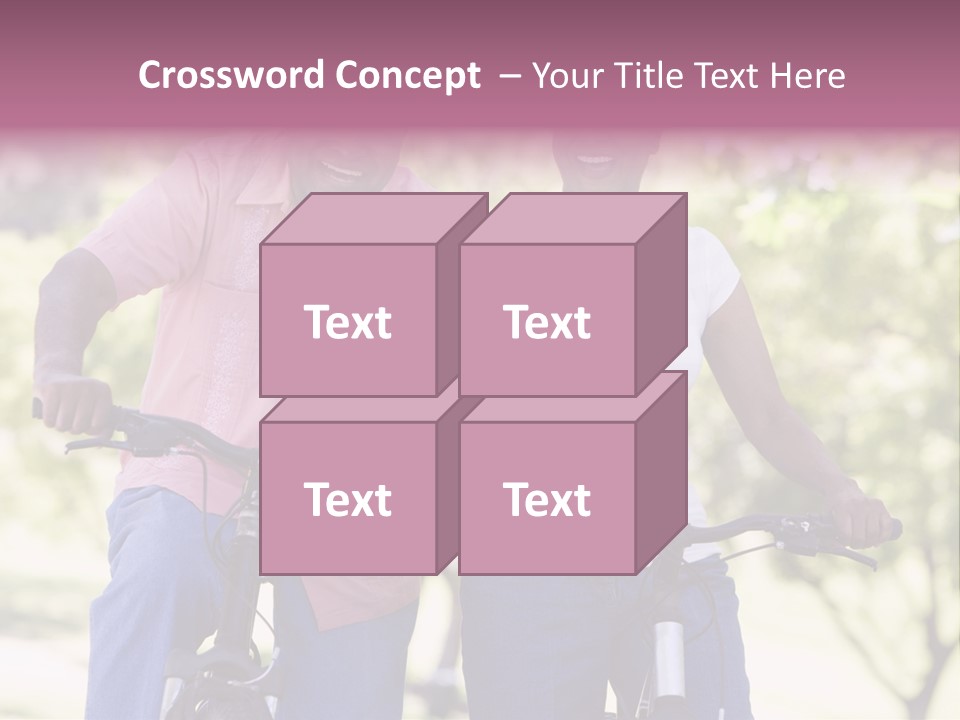 Senior Couple On Cycle Ride In Countryside PowerPoint Template