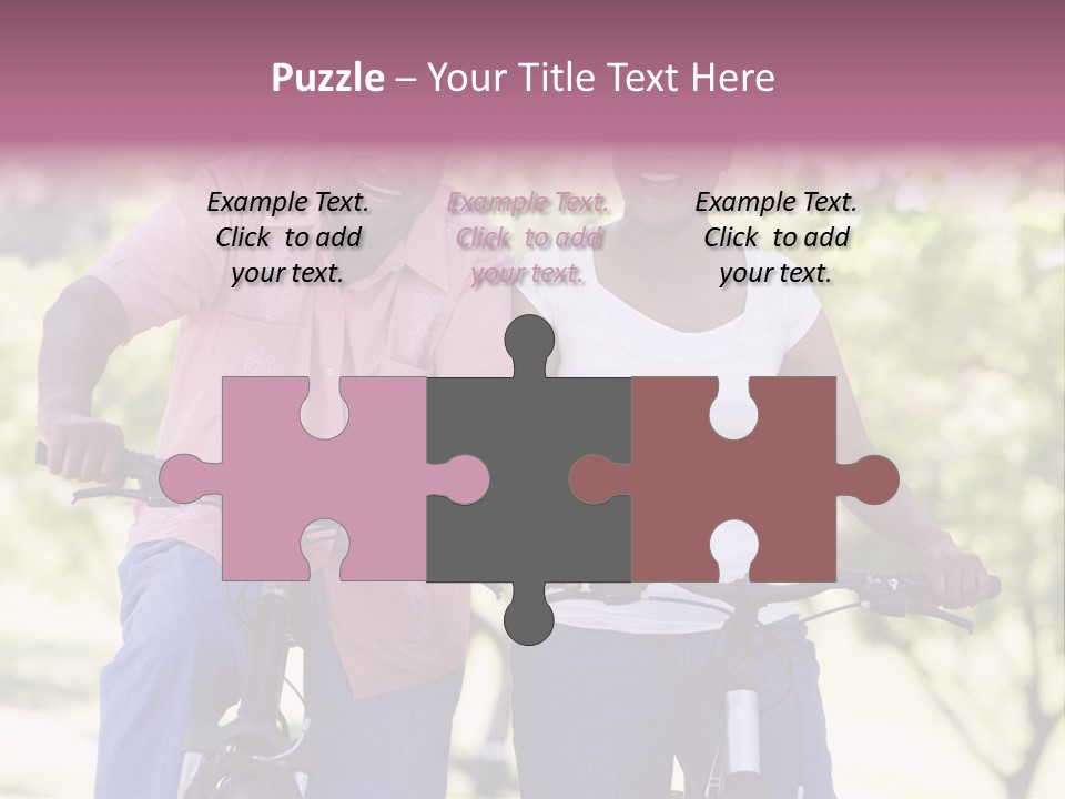 Senior Couple On Cycle Ride In Countryside PowerPoint Template