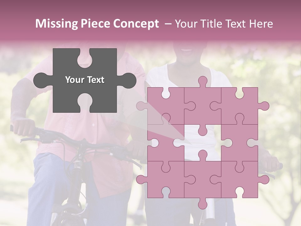 Senior Couple On Cycle Ride In Countryside PowerPoint Template