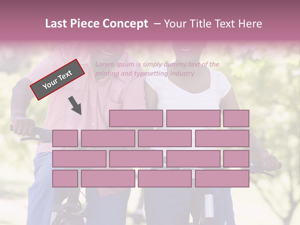 Senior Couple On Cycle Ride In Countryside PowerPoint Template
