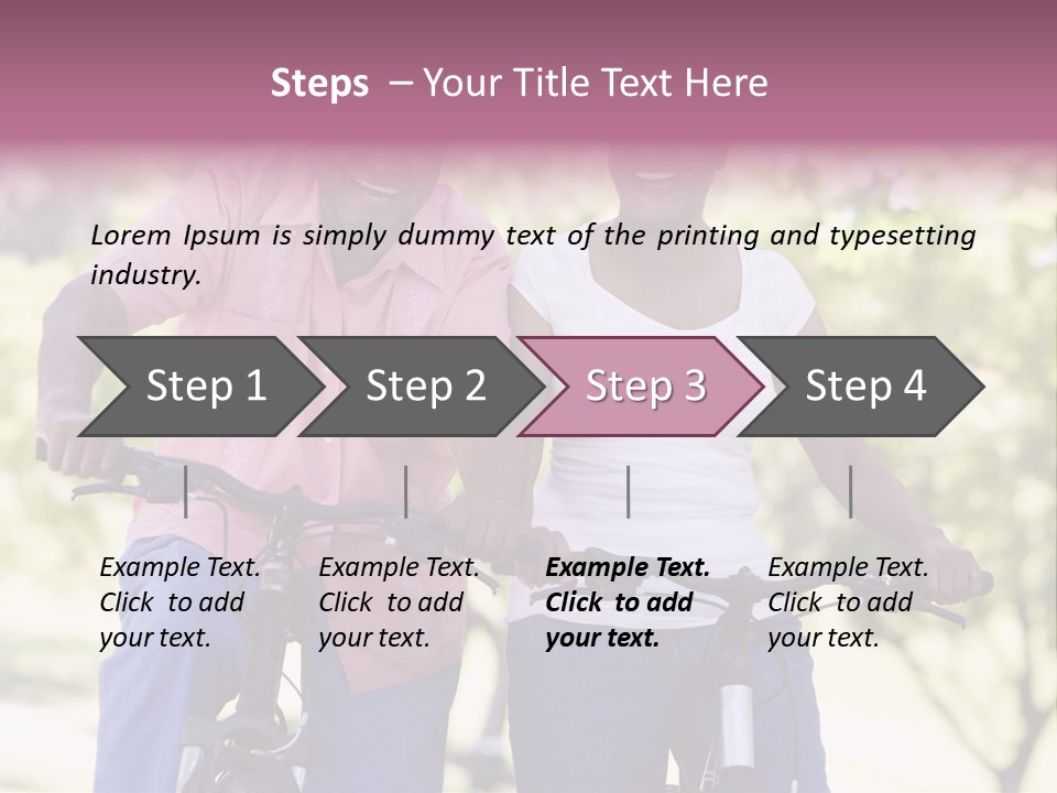 Senior Couple On Cycle Ride In Countryside PowerPoint Template