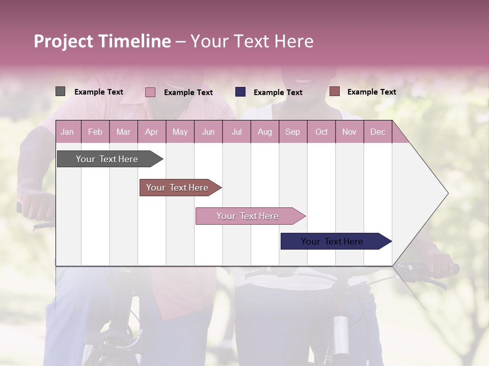 Senior Couple On Cycle Ride In Countryside PowerPoint Template