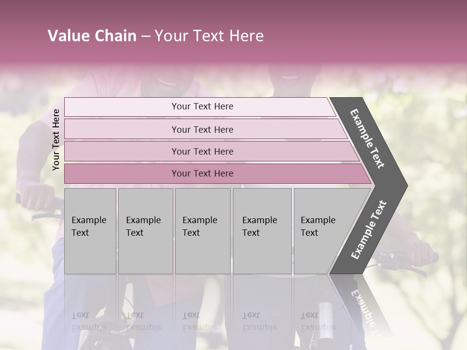 Senior Couple On Cycle Ride In Countryside PowerPoint Template