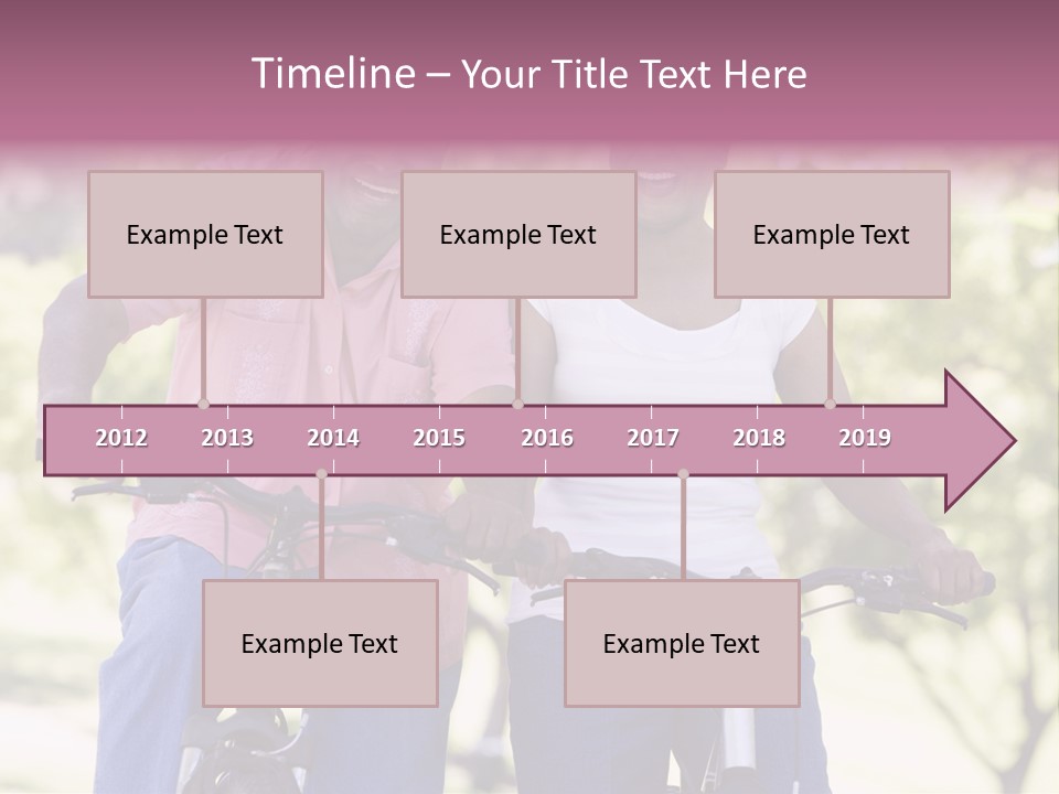 Senior Couple On Cycle Ride In Countryside PowerPoint Template