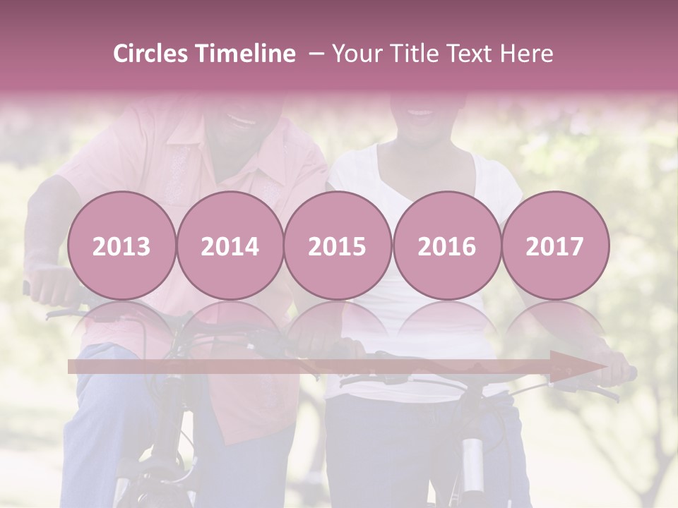 Senior Couple On Cycle Ride In Countryside PowerPoint Template