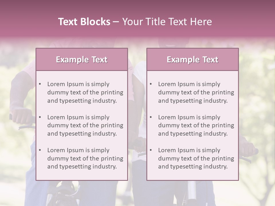 Senior Couple On Cycle Ride In Countryside PowerPoint Template