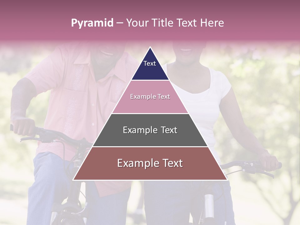 Senior Couple On Cycle Ride In Countryside PowerPoint Template