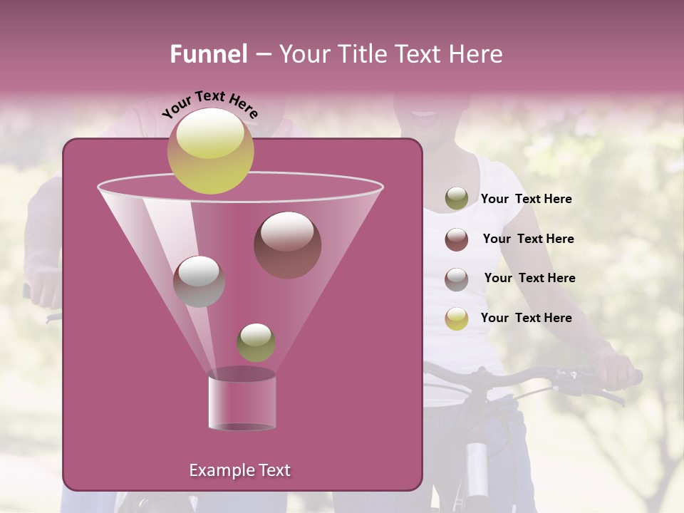 Senior Couple On Cycle Ride In Countryside PowerPoint Template