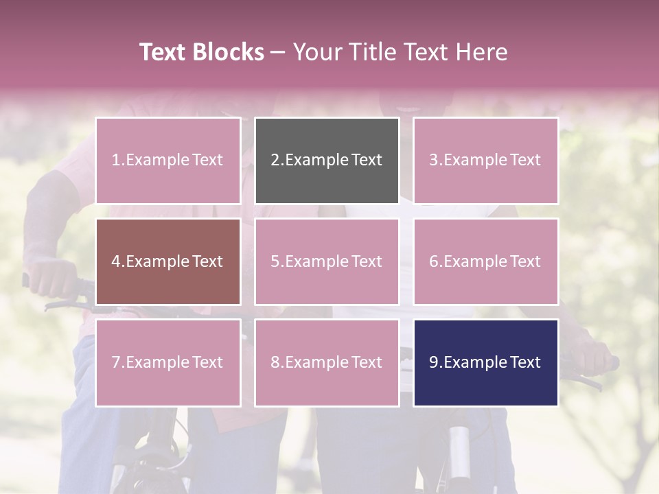 Senior Couple On Cycle Ride In Countryside PowerPoint Template