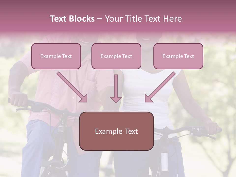 Senior Couple On Cycle Ride In Countryside PowerPoint Template