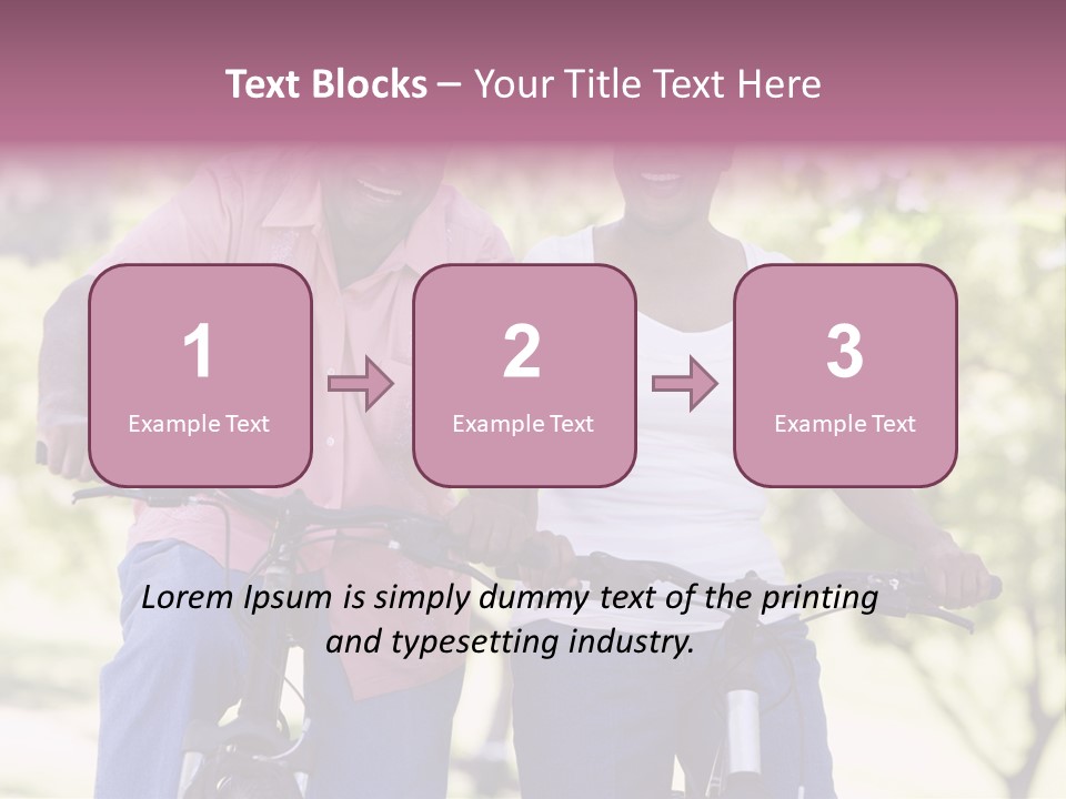 Senior Couple On Cycle Ride In Countryside PowerPoint Template