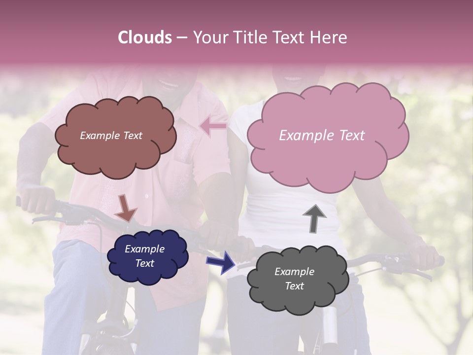 Senior Couple On Cycle Ride In Countryside PowerPoint Template