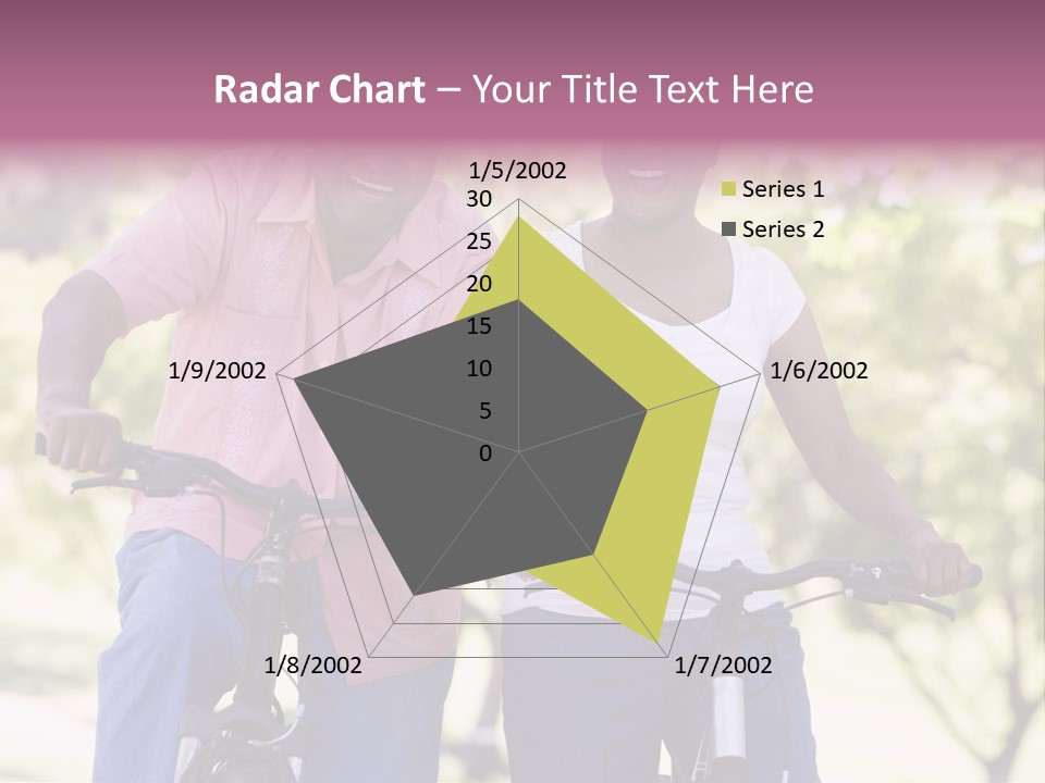 Senior Couple On Cycle Ride In Countryside PowerPoint Template