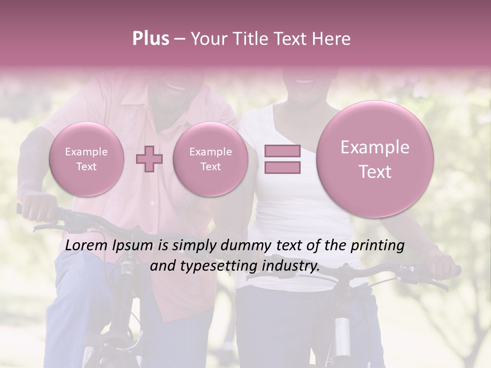 Senior Couple On Cycle Ride In Countryside PowerPoint Template