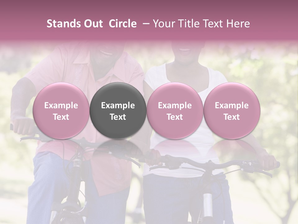 Senior Couple On Cycle Ride In Countryside PowerPoint Template